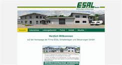 Desktop Screenshot of esal-gmbh.de